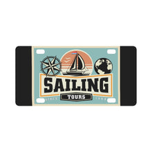 Load image into Gallery viewer, Sailing Tours x 300 Classic License Plate
