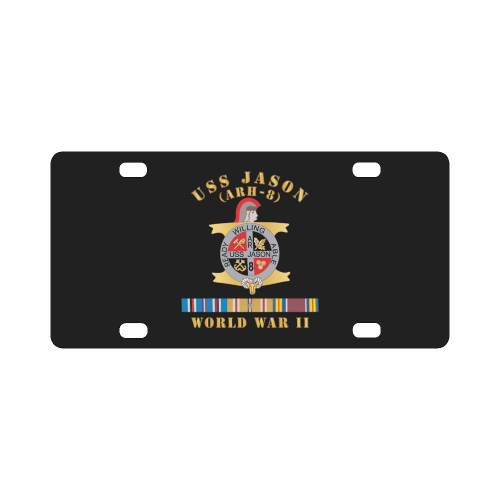 Navy - USS Jason (ARH-8) - WWII w PAC SVC X 300 Classic License Plate