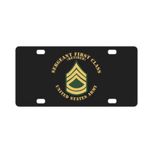 Load image into Gallery viewer, Army - Sergeant First Class - SFC - Retired - Flat X 300 Classic License Plate
