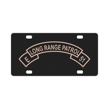 Load image into Gallery viewer, Scroll - LRP Det E 51st Inf Regt 101st Division Classic License Plate

