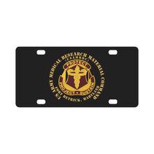 Load image into Gallery viewer, Army - US Army Medical Research Material Cmd - Ft Detrick, Maryland X 300 Classic License Plate
