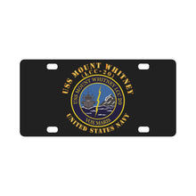 Load image into Gallery viewer, Navy - USS Mount Whitney (LCC20) - Vox Maris X 300 Classic License Plate
