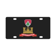Load image into Gallery viewer, Army - 23rd Engineer Battalion - ENG Br - Ribbon X 300 Classic License Plate

