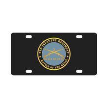 Load image into Gallery viewer, Army - 2nd Infantry Regiment Branch - Do Not Touch Me - Battle of the Bulge X 300 Classic License Plate
