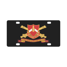 Load image into Gallery viewer, Army - 28th Field Artillery Regiment w Br - Ribbon X 300 Classic License Plate
