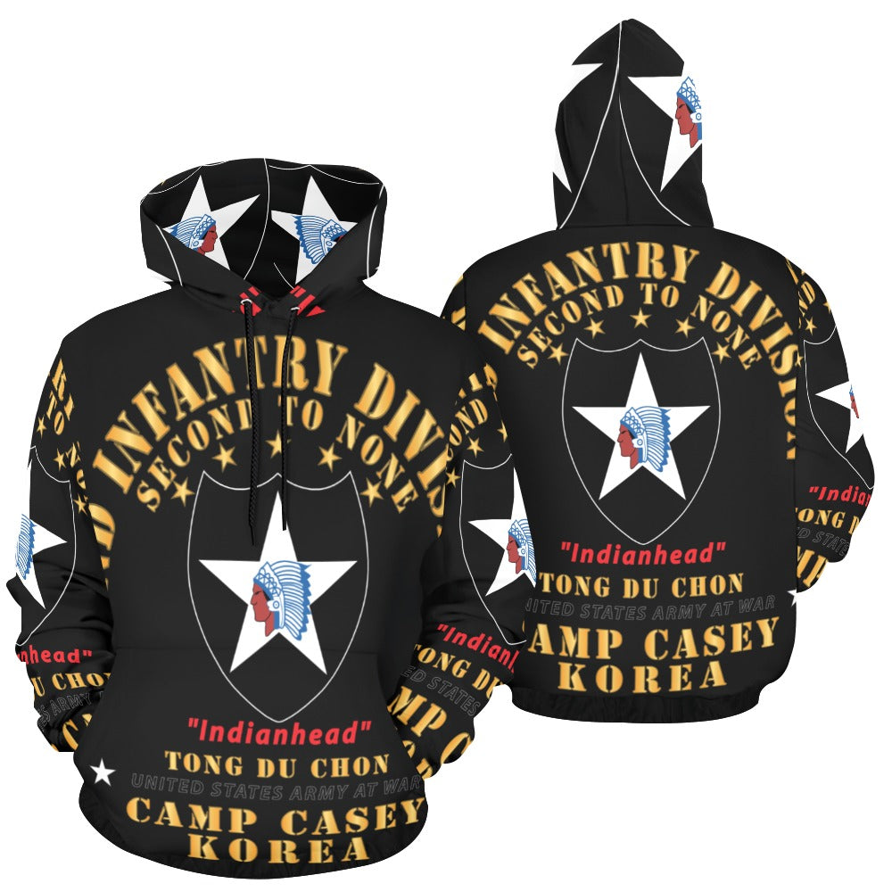 Men's All Over Print Hoodie (USA Size) (Model H13) - 2nd Infantry Div - Camp Casey Korea - Tong Du Chon