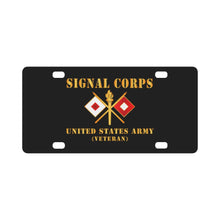 Load image into Gallery viewer, Army - SIgnal Corps - Branch - US Army Veteran X 300DPI Classic License Plate
