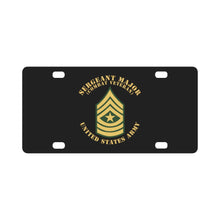 Load image into Gallery viewer, Army - Sergeant Major - SGM - Combat Veteran - Flat X 300 Classic License Plate
