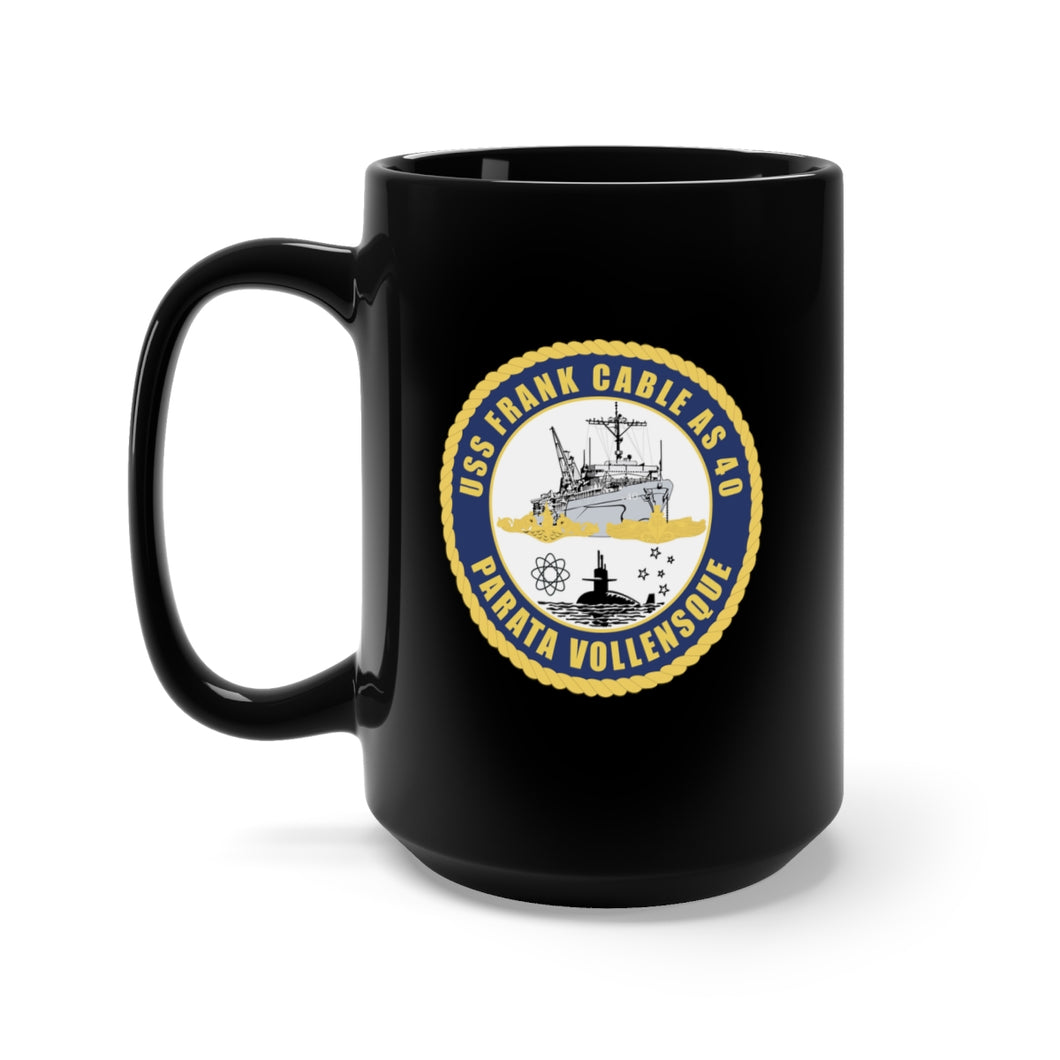 Black Mug 15oz - Navy - USS Frank Cable (AS-40) wo Txt X 300