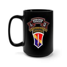 Load image into Gallery viewer, Black Mug 15oz - SSI - Vietnam - C Co 75th Ranger - 1st FF - E-20 Inf wo DS
