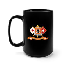 Load image into Gallery viewer, Black Mug 15oz - Army - 38th Signal Battalion w Signal Branch - Br - Ribbon X 300
