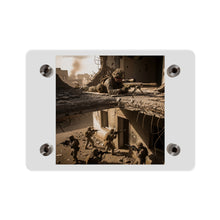 Load image into Gallery viewer, Acrylic Wall Art Panel - Marine Sniper Providing Overwatch for Breach Team

