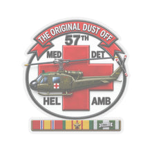 Load image into Gallery viewer, Kiss-Cut Stickers - Army - 57th Medical Co - Original Dustoff - Vietnam w VN SVC - 3D - Enhanced
