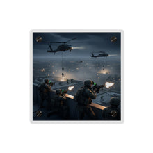 Load image into Gallery viewer, Acrylic Wall Art Panel - Night Air Assault by Army Rangers
