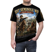 Load image into Gallery viewer, Seminole Wars (1817–1858) Tribute Tee - "Three Separate Wars Against One Proud People"
