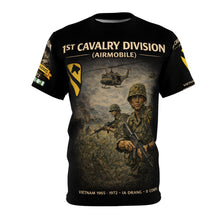 Load image into Gallery viewer, 1st Cavalry Division - Airmobile,  All-Over Print Tee -  Vietnam - 1965 - 1972
