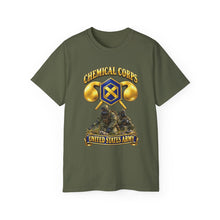 Load image into Gallery viewer, Unisex Ultra Cotton Tee - Army - Chemical Corps w Scene - 3D - Enhanced
