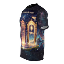 Load image into Gallery viewer, The Gateway Process Cut &amp; Sew Tee — 'Our Minds Final Frontier' All-Over Print
