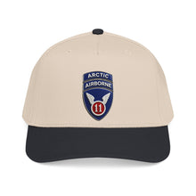 Load image into Gallery viewer, Mid Profile Baseball Cap - 11th Airborne Division w Arctic Tab wo txt - 3D - Enhanced
