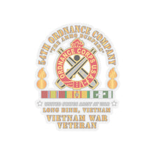 Load image into Gallery viewer, Kiss-Cut Stickers - 54th Ordnance Company - ORD Emblem - Ammo Dumpers - Long Binh, Vietnam Vet w VN SVC X 300
