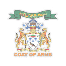 Load image into Gallery viewer, Kiss-Cut Stickers - COA - Coat of Arms of Guyana - Coat of Arms X 300
