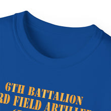 Load image into Gallery viewer, Unisex Ultra Cotton Tee - Field Artillery - 6th Bn, 33rd Field Artillery, Ft Sill, OK LANCE Firing - 1975-1981 X 300
