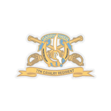 Load image into Gallery viewer, Kiss-Cut Stickers - Army  - 7th Cavalry Regiment w Br - Ribbon X 300
