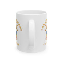 Load image into Gallery viewer, White Ceramic Mug, (11oz, 15oz) - 4th Battalion 73rd Armor Regiment - Veteran W DUI wo At War - Br X 300
