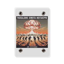Load image into Gallery viewer, Acrylic Wall Art Panel - Atomic Testing in Nevada Desert Operation Fury - Toward the attack
