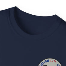 Load image into Gallery viewer, Unisex Ultra Cotton Tee - Vietnam Combat Aviation Vet w Air Crew Badges - 12th Aviation Group - Vietnam - SSI - Sgt Howard Meyers - 1968-1969 SVC X 300
