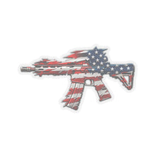 Load image into Gallery viewer, Kiss-Cut Stickers - 3D American Flag Rifle
