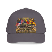 Load image into Gallery viewer, Mid Profile Baseball Cap - 4th Armored Division - PATTON'S M60A1 Main Battle Tank - Breakthrough Division
