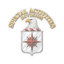 Load image into Gallery viewer, Kiss-Cut Stickers - Special Activities Division - COA - Central Intelligence Agency - 3D - Enhanced
