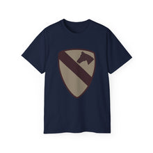 Load image into Gallery viewer, Unisex Ultra Cotton Tee - SSI - 1st Cavalry Division - Subdued Desert X 300
