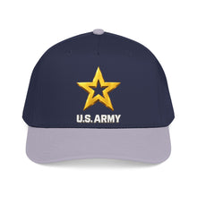 Load image into Gallery viewer, Mid Profile Baseball Cap - Army Star W Us Army w White Star - 3D - Enhanced
