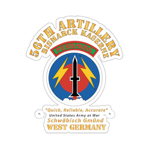 Kiss-Cut Stickers - Army - 56th Artillery Command - Pershing - Bismarck Kaserne