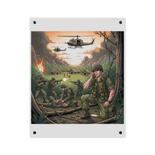Load image into Gallery viewer, Acrylic Wall Art Panel - Vietnam Patrol Fire Fight Requesting Medevac

