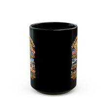 Load image into Gallery viewer, Black Mug  (15oz) - Army - Gulf War Combat Vet  - Transportation Corps - 3D - Enhanced
