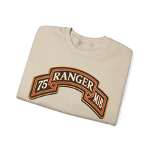 Load image into Gallery viewer, Crewneck Sweatshirt - Army - 75th Ranger Regiment - MIB - Ranger Scroll - 3D - Enhanced
