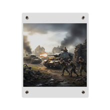 Load image into Gallery viewer, Acrylic Wall Art Panel - Tank Destroyer - M10 Wolverine vs German Panzer Tank
