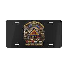 Load image into Gallery viewer, License Plate - Army -  7th Unites States Army - 7 Steps to Hell w Germany Tab - SS w COLD WAR SVC - 3D - Enhanced
