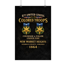 Load image into Gallery viewer, Rolled Posters - 5th USCT at New Market Heights - Shirt - Back
