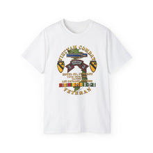 Load image into Gallery viewer, Unisex Ultra Cotton Tee - Army - Vietnam Combat Vet - H Co 75th Infantry (Ranger) - 1st Cavalry Div SSI  - 3D - Enhanced
