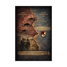 Load image into Gallery viewer, Matte Poster - 11th ACR Germany Map w Soviet and US Forces
