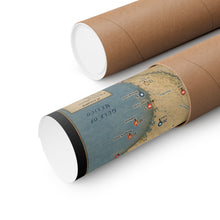 Load image into Gallery viewer, Civil War Engagements in Texas Matte Poster (1861–1865) — “Few Are Remembered, All Are Honored” Historical Map Print
