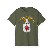 Load image into Gallery viewer, Unisex Ultra Cotton Tee - Special Activities Division - COA - Central Intelligence Agency - 3D - Enhanced
