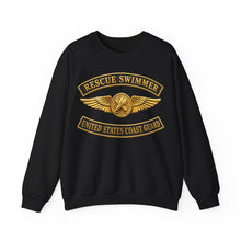 Load image into Gallery viewer, Crewneck Sweatshirt - USCG - Aviation Rescue Swimmer w txt - 3D - Enhanced
