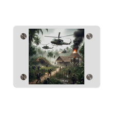 Load image into Gallery viewer, Acrylic Wall Art Panel - Vietnam Village Helicopter Assault
