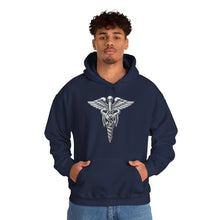 Load image into Gallery viewer, Hoodie – Army Medical Service Corps (MS) Branch Insignia - 3D - Silver - Enhanced
