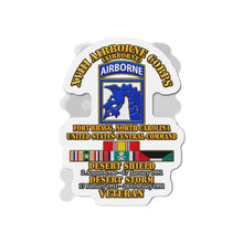 Load image into Gallery viewer, Die-Cut Magnet - XVIII Airborne Corps Desert Storm Ribbons - 3D - Transparent
